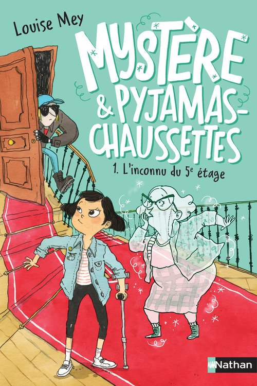 Couverture ebook de Mystère & pyjamas-chaussettes - tome 1 - L'inconnu du 5e étage, de Louise Mey