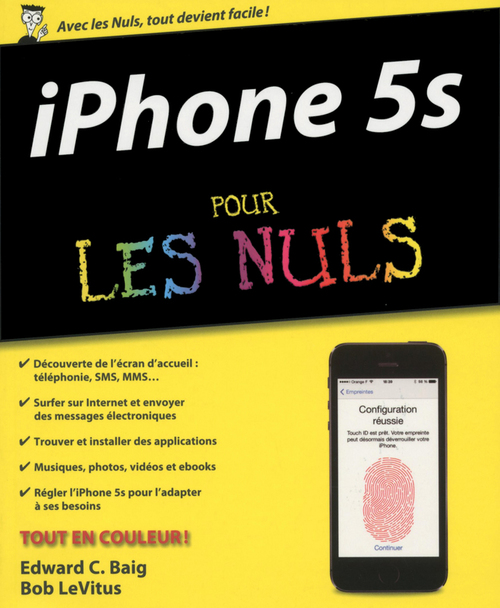 Couverture ebook de Iphone 5S pour les nuls, de Edward C. Baig