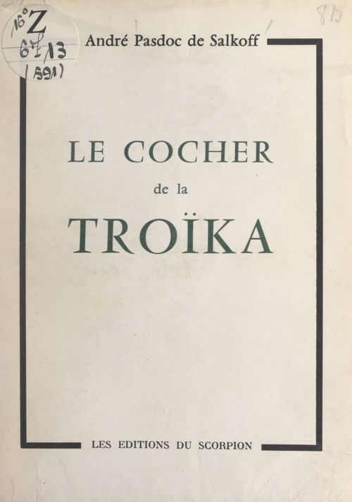 ebook cover of Le cocher de la troïka, by Andre Pasdoc De Salkoff