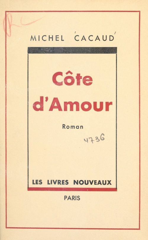 ebook cover of Côte d'amour, by Michel Cacaud