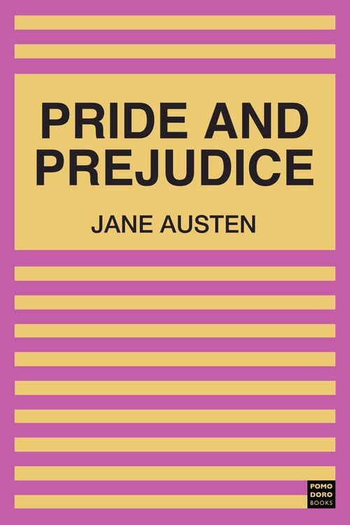 ebook cover of Pride and Prejudice, by Jane Austen