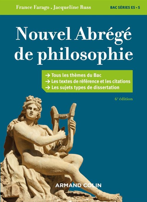 Couverture ebook de Nouvel abrégé de philosophie - 6e éd., de France Farago, Jacqueline Russ