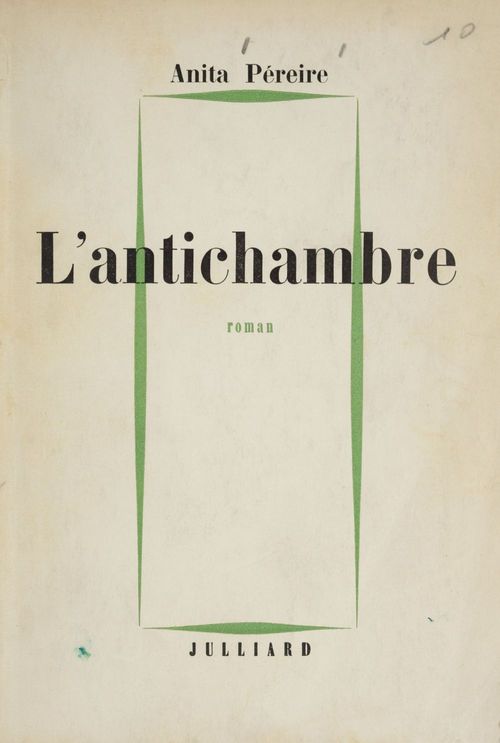 Couverture ebook de L'antichambre, de Anita Pereire