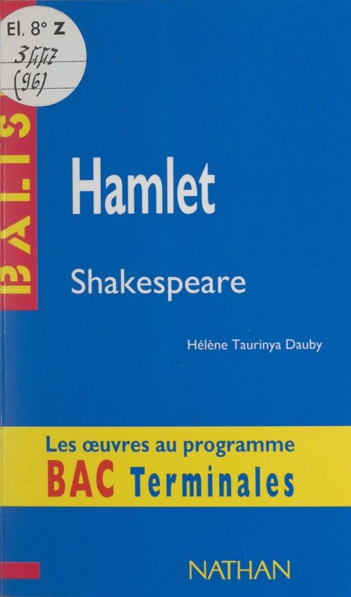 Couverture ebook de Hamlet, de Helene Taurinya Dauby