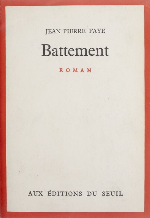 ebook cover of Battement, by Jean-Pierre Faye