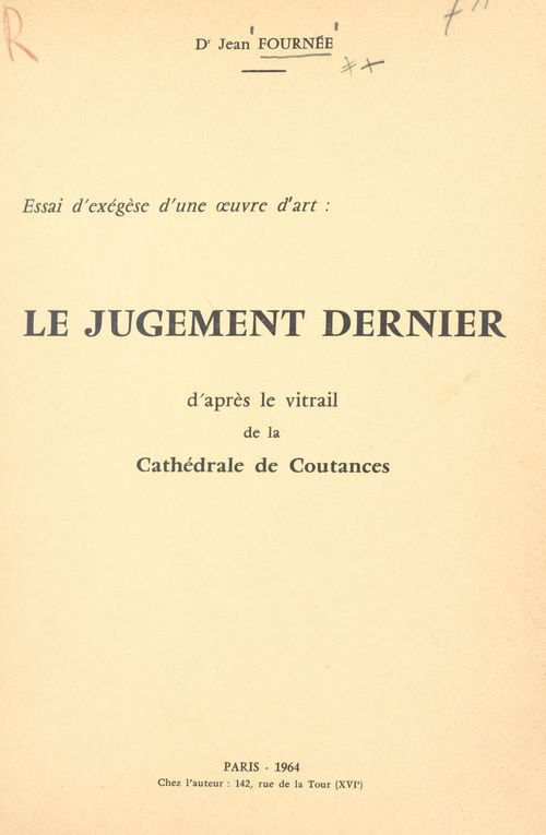 ebook cover of Le jugement dernier, by Jean Fournee