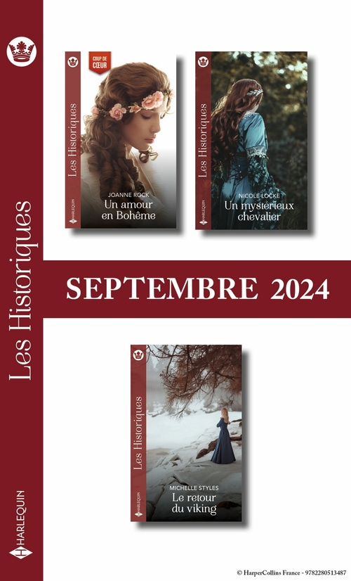 ebook cover of Pack mensuel Les Historiques - 3 romans (septembre 2024), by Collectif
