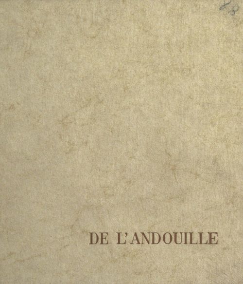 Couverture ebook de Célébration de l'andouille, de Maurice Lelong