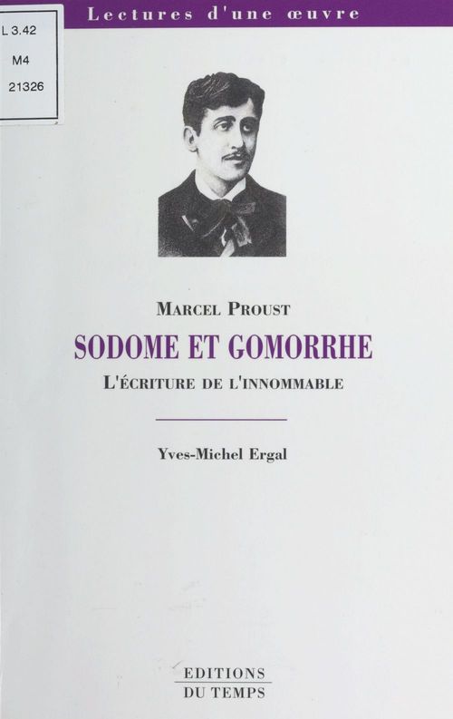 ebook cover of «Sodome et Gomorrhe», Marcel Proust : l'écriture de l'innomable, by Thanh-vân Ton-that
