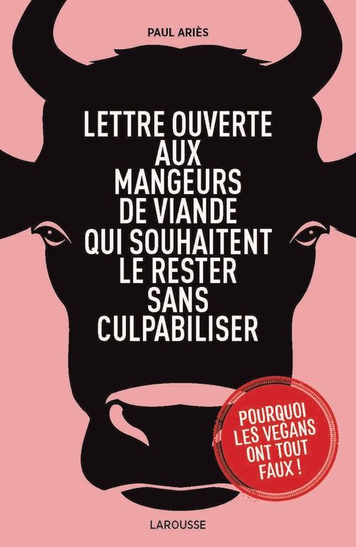Couverture ebook de Lettre ouverte aux mangeurs de viande, de Paul Ariès
