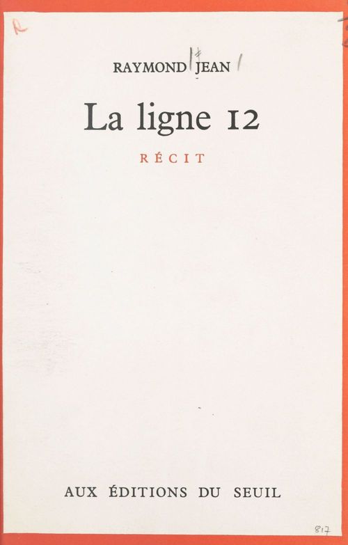 Couverture ebook de La ligne 12, de Jean Raymond