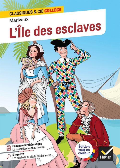 ebook cover of L'Île des esclaves, by Pierre de Marivaux, Aline Brychcy, Mathilde Sorel