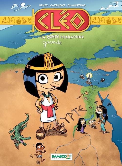 ebook cover of Cléo la petite pharaonne - Tome 1, by Hélène Beney, Christophe Cazenove, Richard Di martino