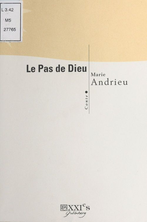 Couverture ebook de Le Pas de Dieu, de Marie Andrieu