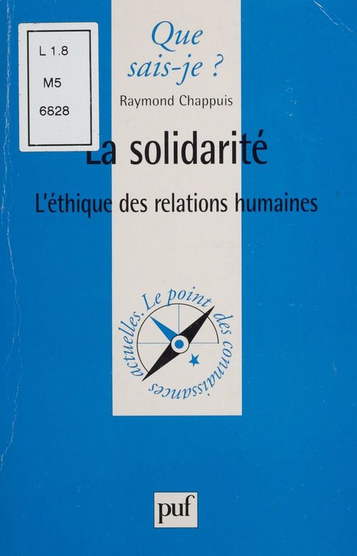 Couverture ebook de La Solidarité, de Raymond Chappuis