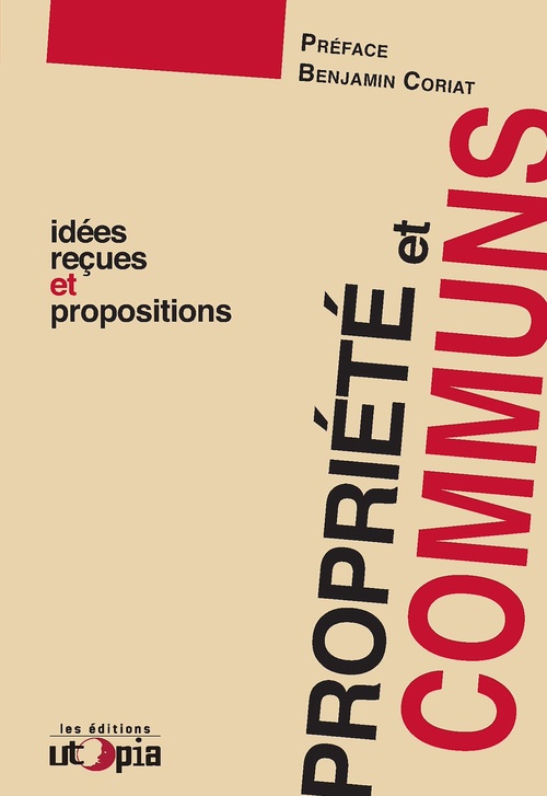 Couverture ebook de Propriété et communs, de Collectif