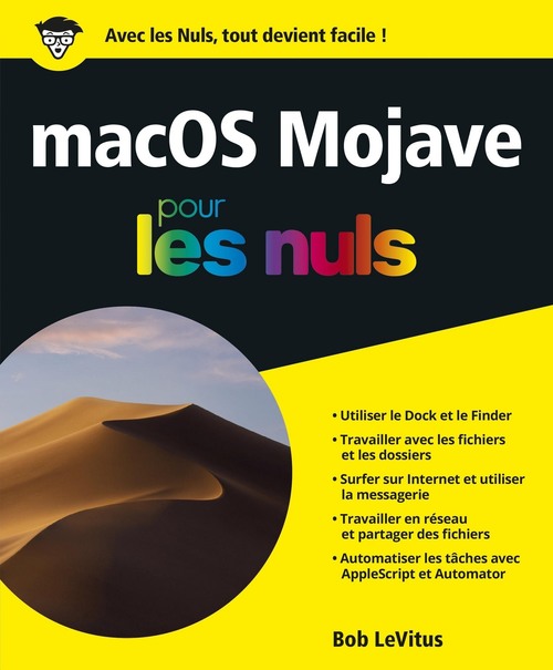 Couverture ebook de MacOS Mojave Pour les Nuls, de Bob LeVitus