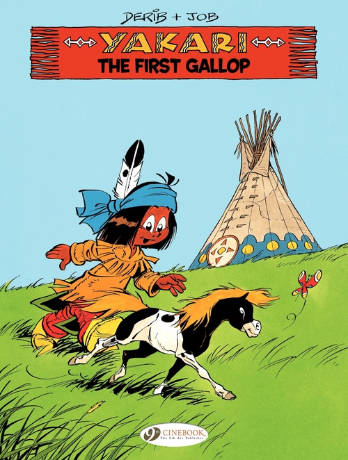 Couverture ebook de Yakari - Volume 15 - The First Gallop, de Job, Derib
