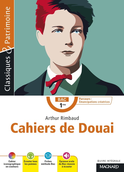 ebook cover of Cahier de Douai - Bac Français 1re 2026 - Classiques et Patrimoine, by Arthur Rimbaud
