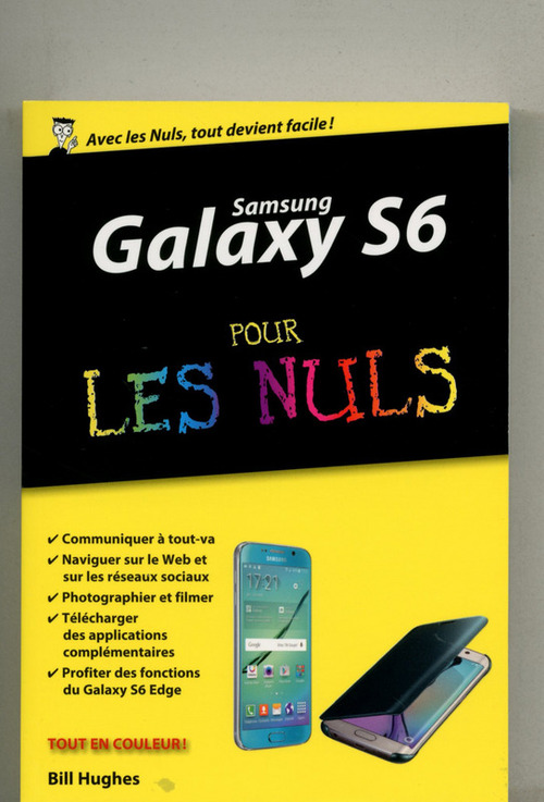 Couverture ebook de Samsung Galaxy S6 pour les Nuls, édition poche, de Bill Hughes