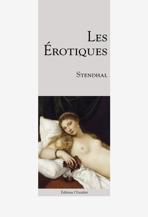 ebook cover of Les Érotiques, by Stendhal