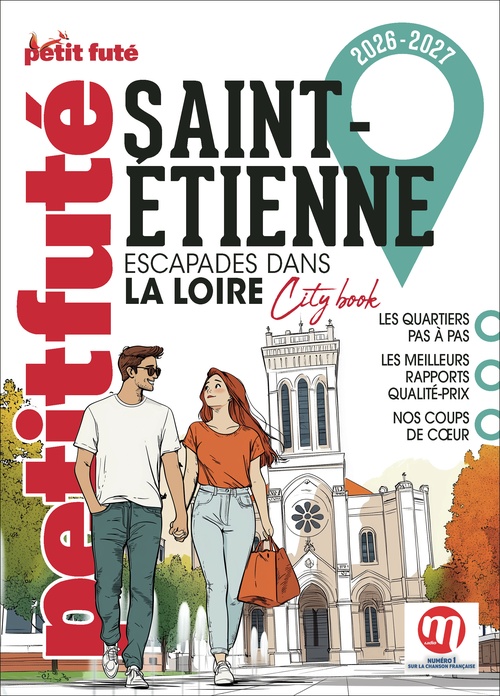 Couverture ebook de Guide Saint Etienne 2026 Petit Futé, de Dominique Auzias, Jean-Paul Labourdette