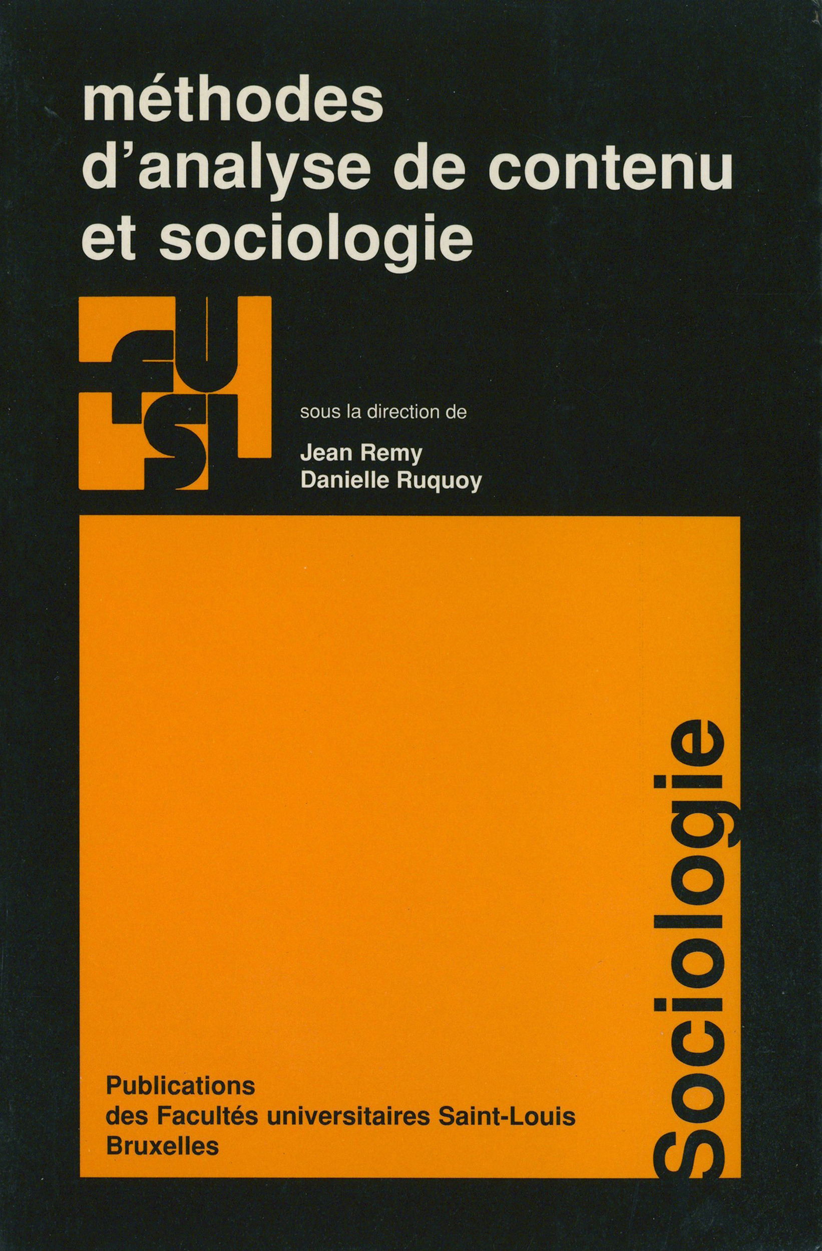 Couverture ebook de Méthodes d´analyse de contenu et sociologie, de