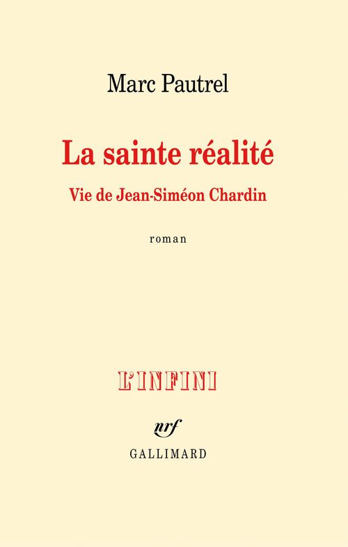 ebook cover of La sainte réalité. Vie de Jean-Siméon Chardin, by Marc Pautrel