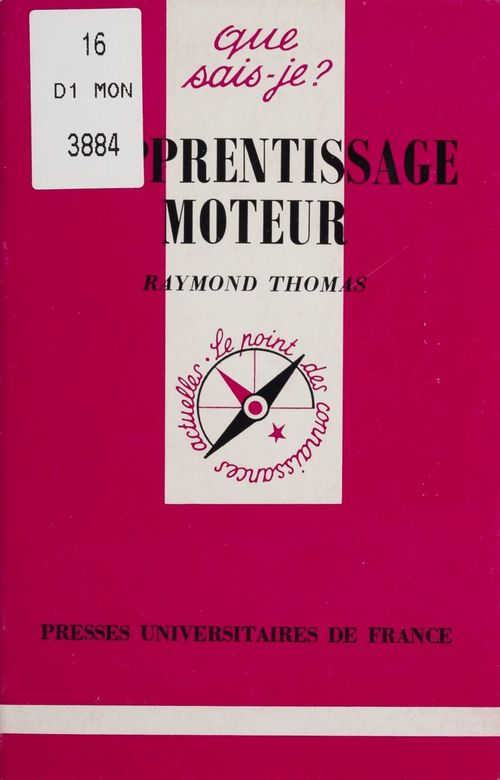Couverture ebook de L'Apprentissage moteur, de Raymond Thomas