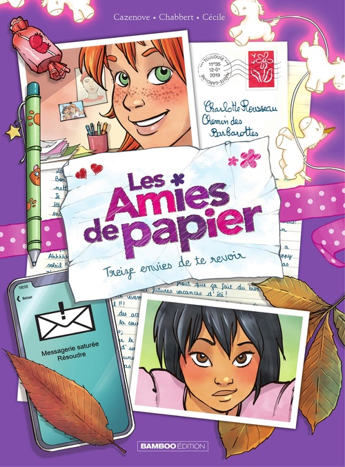 Couverture ebook de Les amies de papier - Tome 3, de Christophe Cazenove, Cécile, Ingrid Chabbert