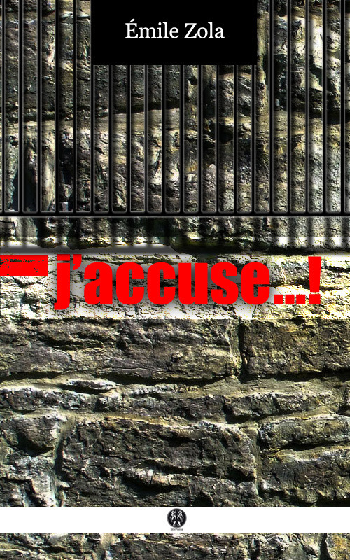 ebook cover of « J'accuse...! », by Emile Zola