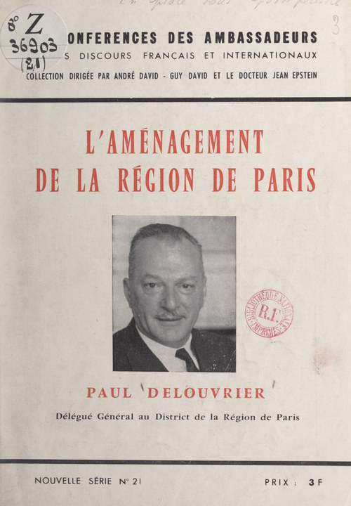 ebook cover of L'aménagement de la région de Paris, by Paul Delouvrier