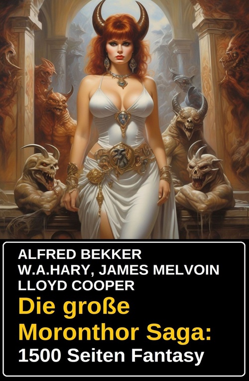 Couverture ebook de Die große Moronthor Saga: 1500 Seiten Fantasy, de Alfred Bekker, James Melvoin, Lloyd Cooper, W. A. Hary