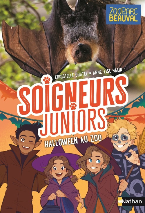 Couverture ebook de Soigneurs juniors - tome 10 Halloween au zoo, de Christelle Chatel, Anne-Lise Nalin