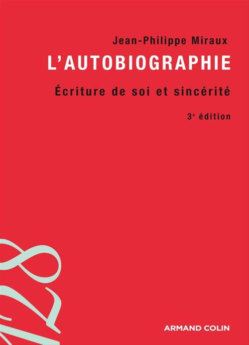 ebook cover of L'autobiographie, by Jean-Philippe Miraux