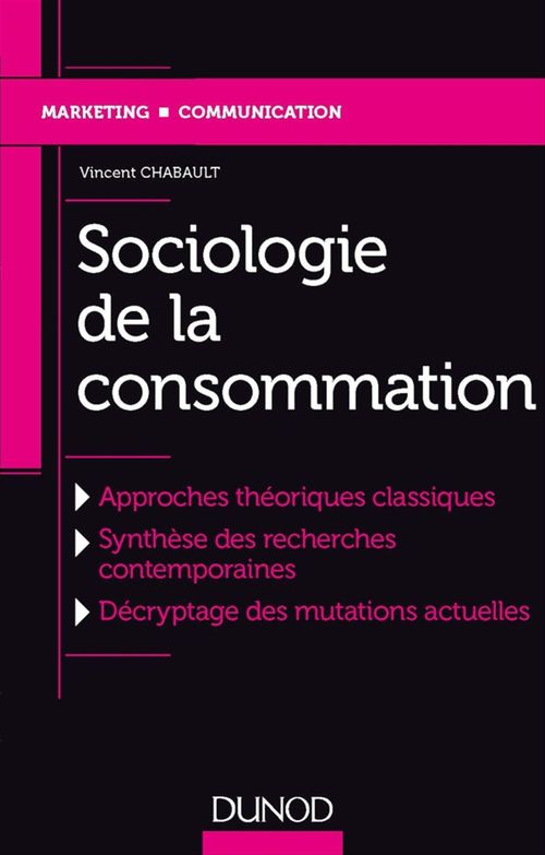 Couverture ebook de Sociologie de la consommation, de Vincent Chabault
