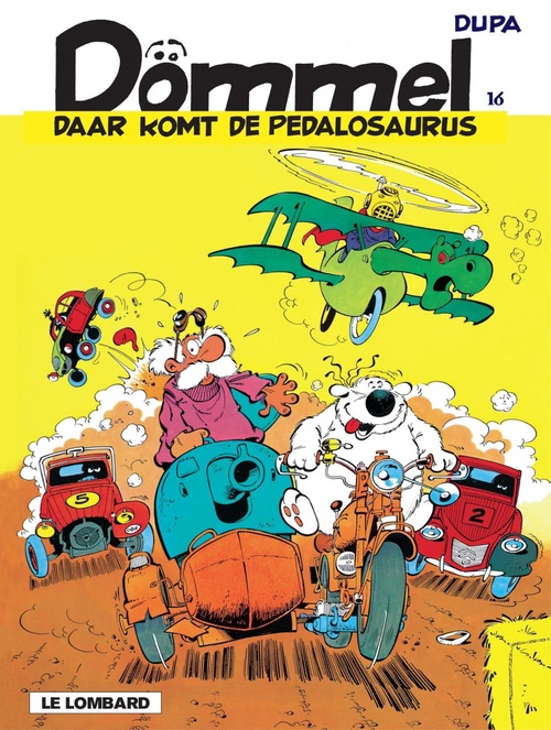 Couverture ebook de Daar komt de pedalosaurus, de Dupa