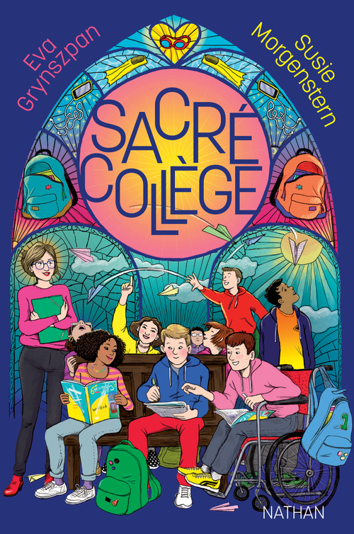 Couverture ebook de Sacré collège, de Susie Morgenstern, Eva Grynszpan
