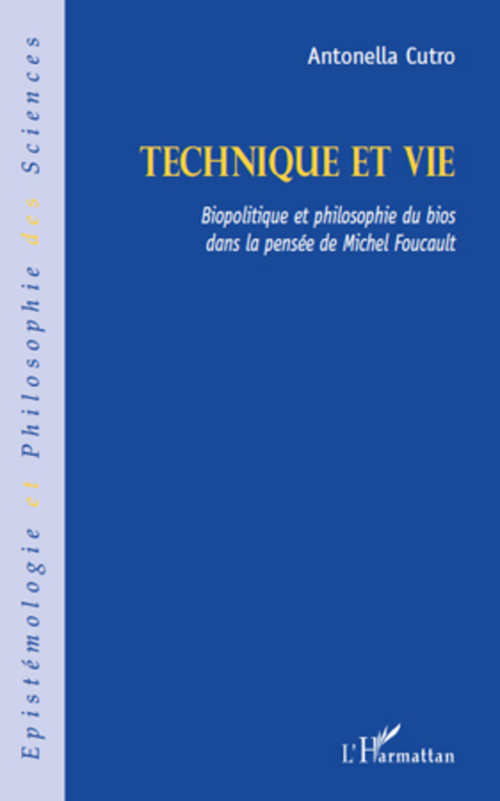 ebook cover of Technique et vie, by Antonella Cutro