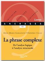 Couverture ebook de La phrase complexe - Edition 2002, de Frédéric Calas, Anne-Marie Garagnon