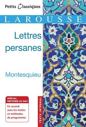 ebook cover of Lettres persanes, by Montesquieu