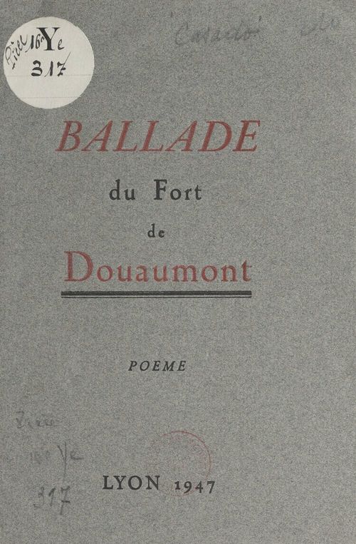 Couverture ebook de Ballade du Fort de Douaumont, de Fausto Casado