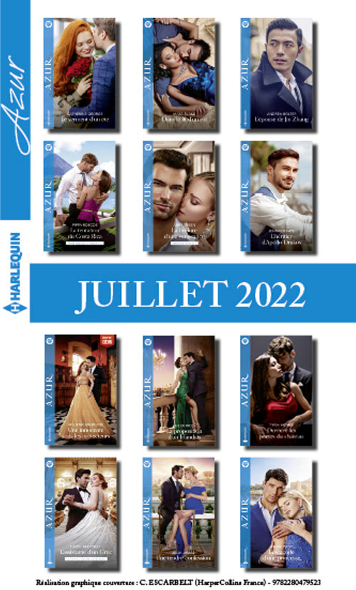 ebook cover of Pack mensuel Azur - 11 romans + 1 gratuit (Juillet 2022), by Collectif