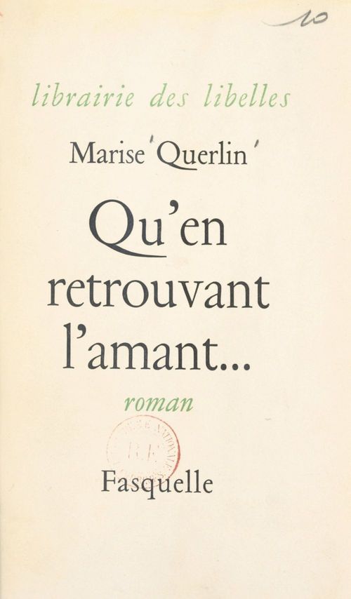 ebook cover of Qu'en retrouvant l'amant..., by Marise Querlin