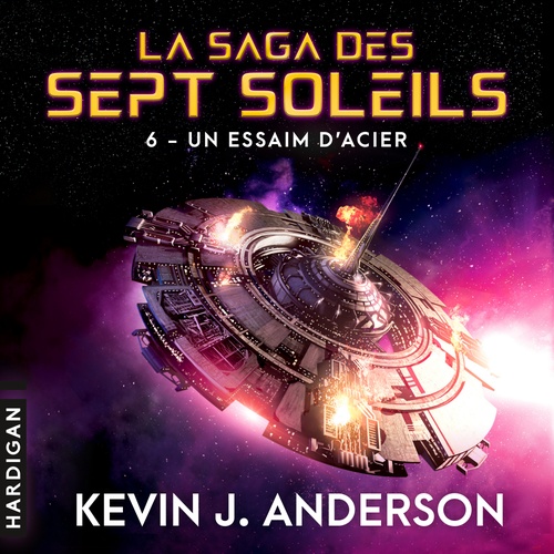 audiobook cover of Un essaim d'acier, by Kevin J. Anderson
