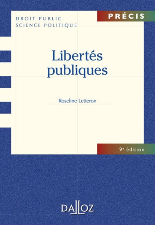 Couverture ebook de Libertés publiques. 9e éd., de Roseline Letteron