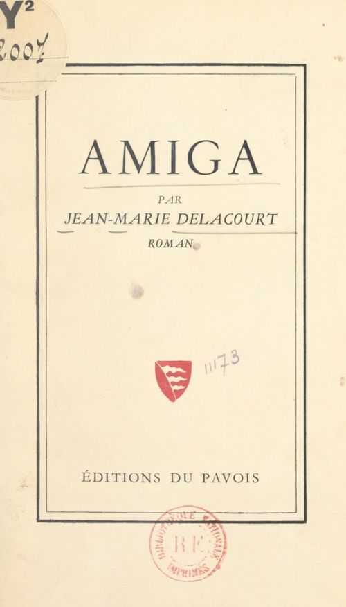 Couverture ebook de Amiga, de Jean-Marie Delacourt