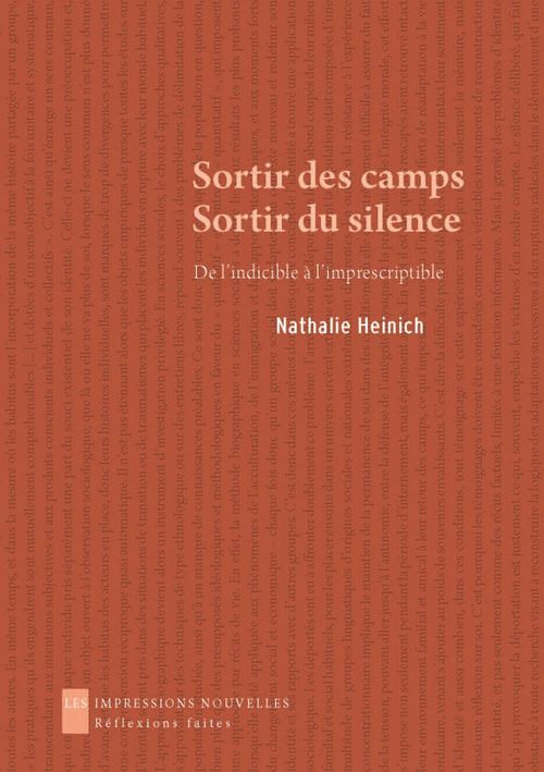 ebook cover of Sortir des camps, sortir du silence, by Nathalie Heinich