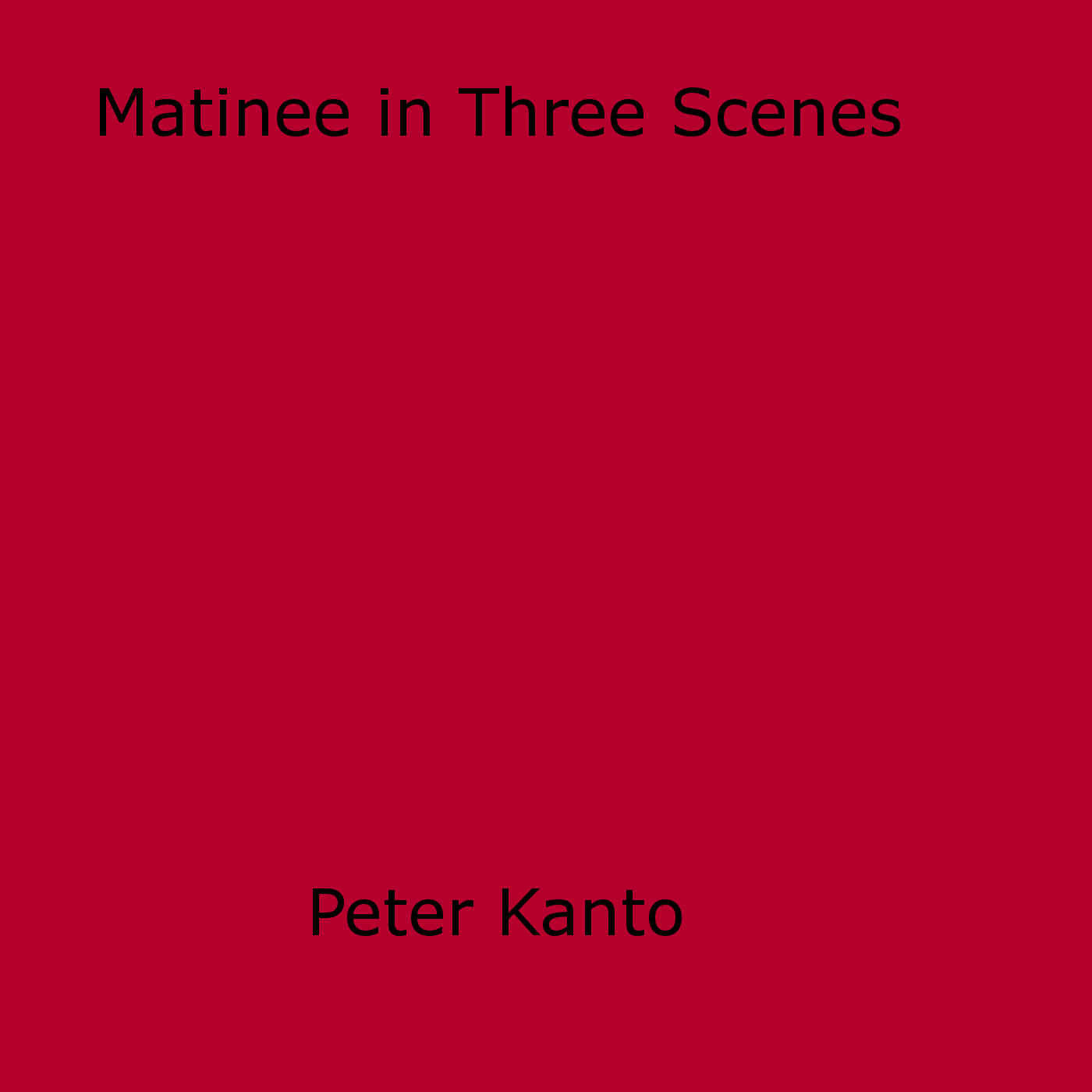 Couverture ebook de Matinee in Three Scenes, de Peter Kanto