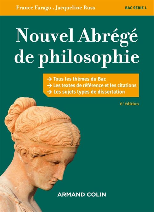 Couverture ebook de Nouvel abrégé de philosophie - 6e éd., de France Farago, Jacqueline Russ